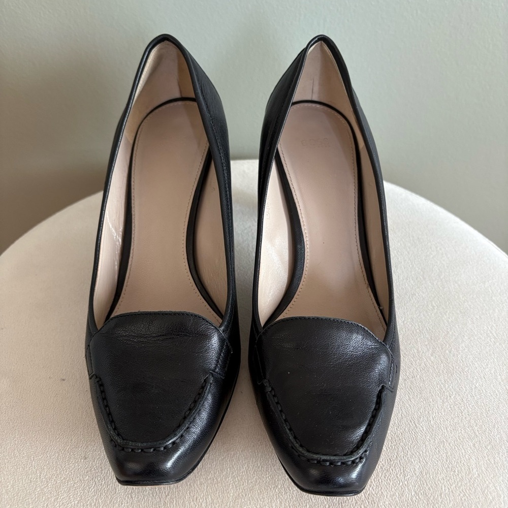 Hugo Boss Black Leather Loafers